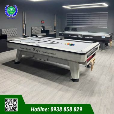 BÀN BIDA LỖ/POOL AILEEX CROWN S24 LUXURY NGỌC MỸ CHÍNH HÃNG - TRẮNG