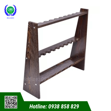 GIÁ GỖ ĐỂ CƠ BIDA - 10 CƠ