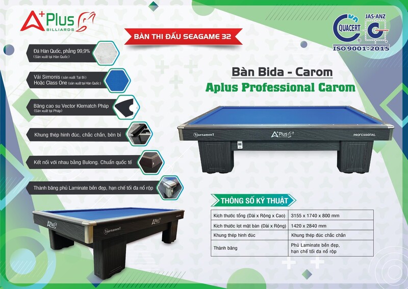 tại sao nên lựa chọn bàn bida 3c aplus carom