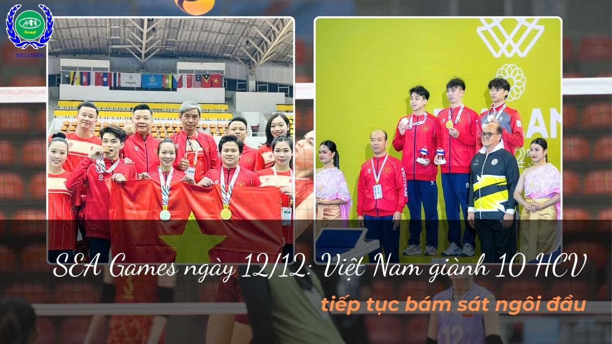 SEA Games ngày 12/12: Việt Nam giành 10 HCV, tiếp tục bám sát ngôi đầu