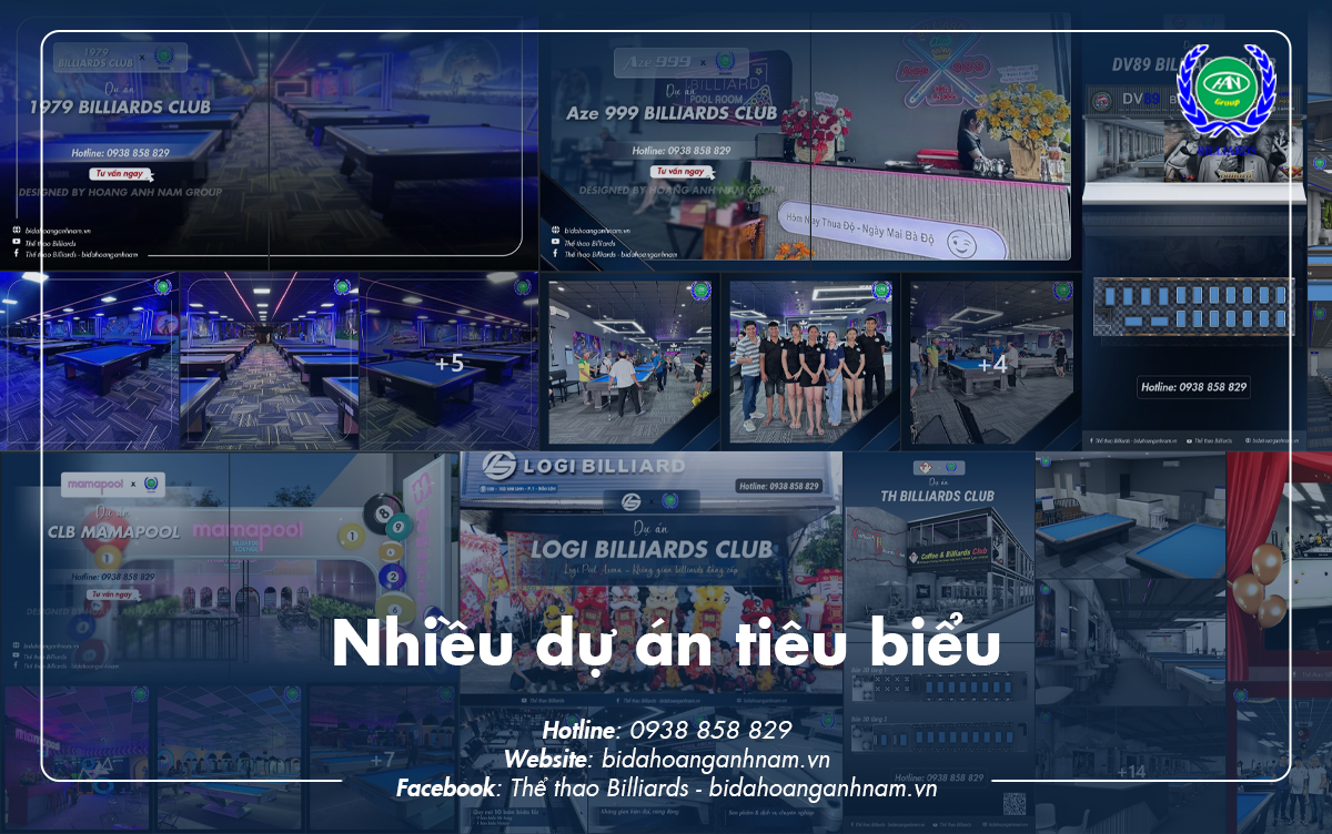 câu lạc bộ bida tiêu biểu