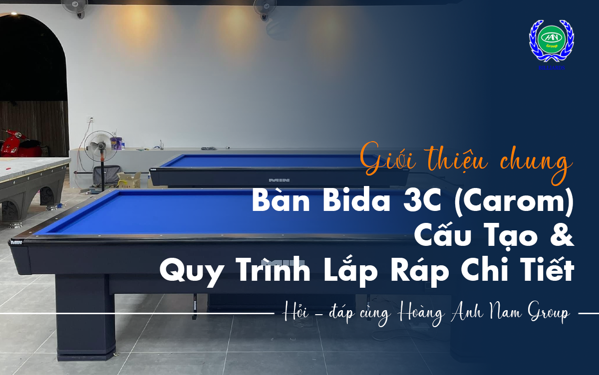 giới thiệu chunng về bàn bida 3c/3 băng (carom)