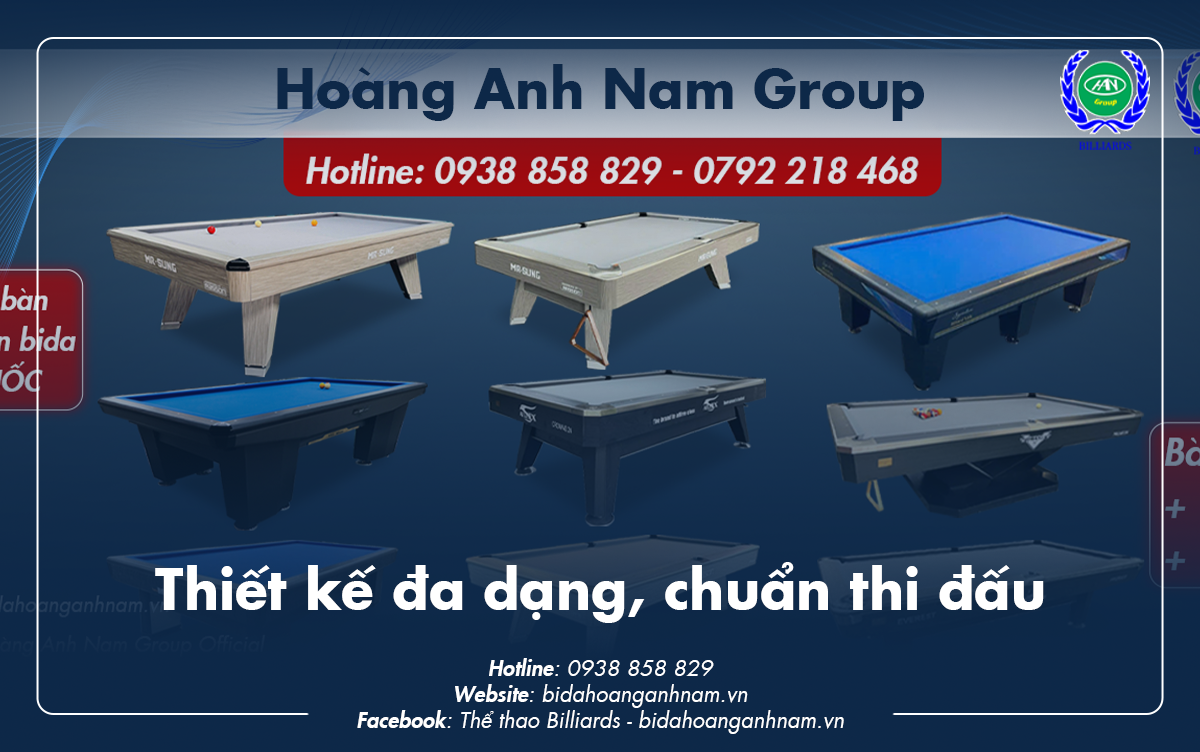 các mẫu bàn bida 3c