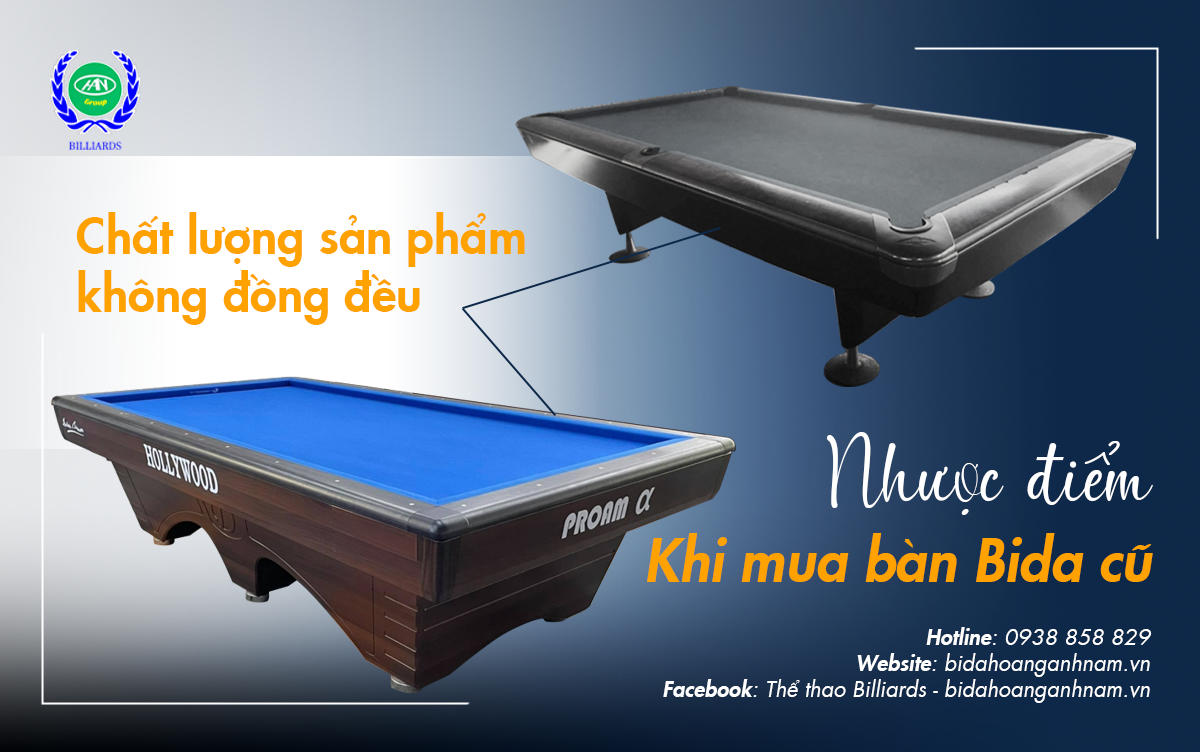 chất lượng bàn bida lỗ cũ
