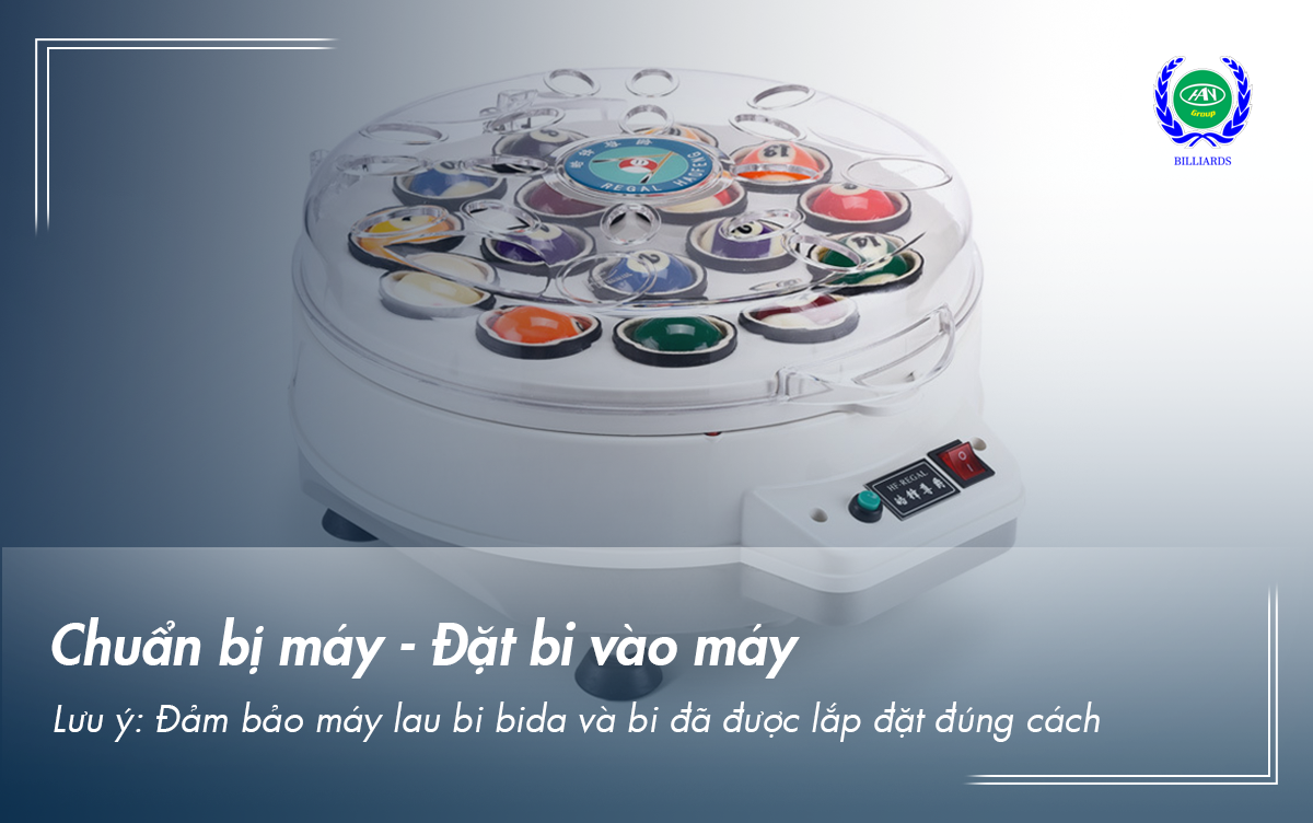 cách sử dụng máy lau bi bida