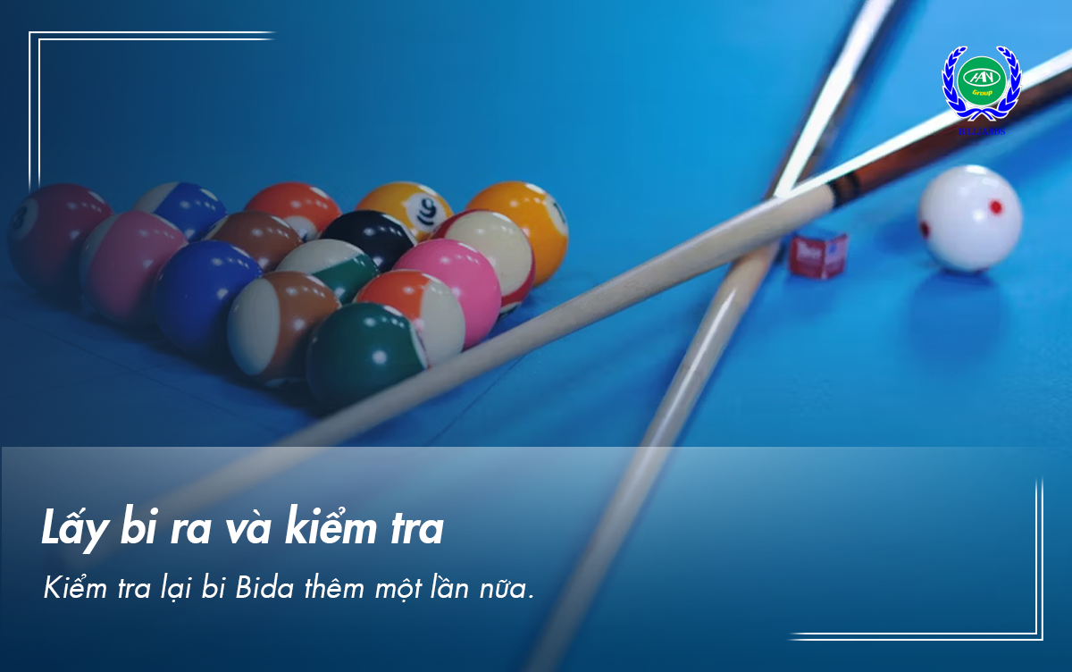 lấy bi ra khỏi máy và kiểm tra