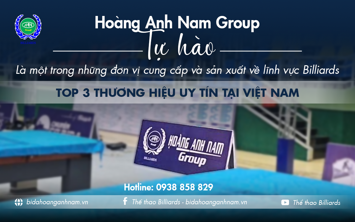 đơn vị cung cấp và sản xuất về lĩnh vực billiards top 3 thương hiệu uy tín 