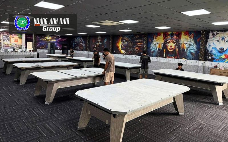 mặt đá bàn bida lỗ mrsung accura màu đen