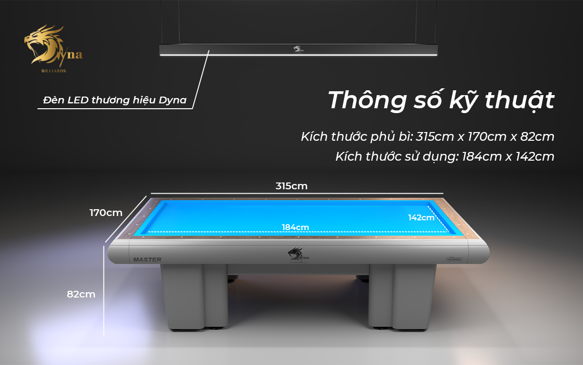 thông số kỹ thuật bàn bida 3C