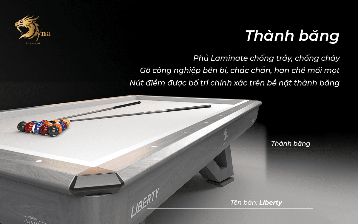 thành băng bàn bida líp