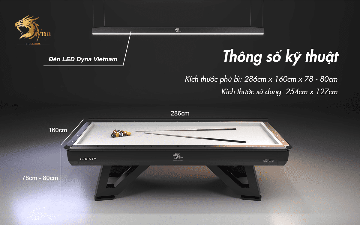 thông số kỹ thuật bàn bida libre