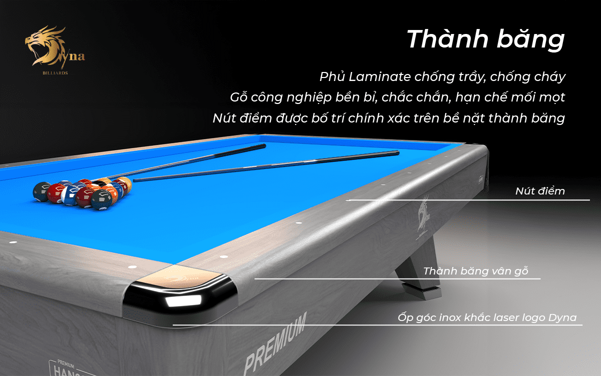 thành băng bàn bida líp