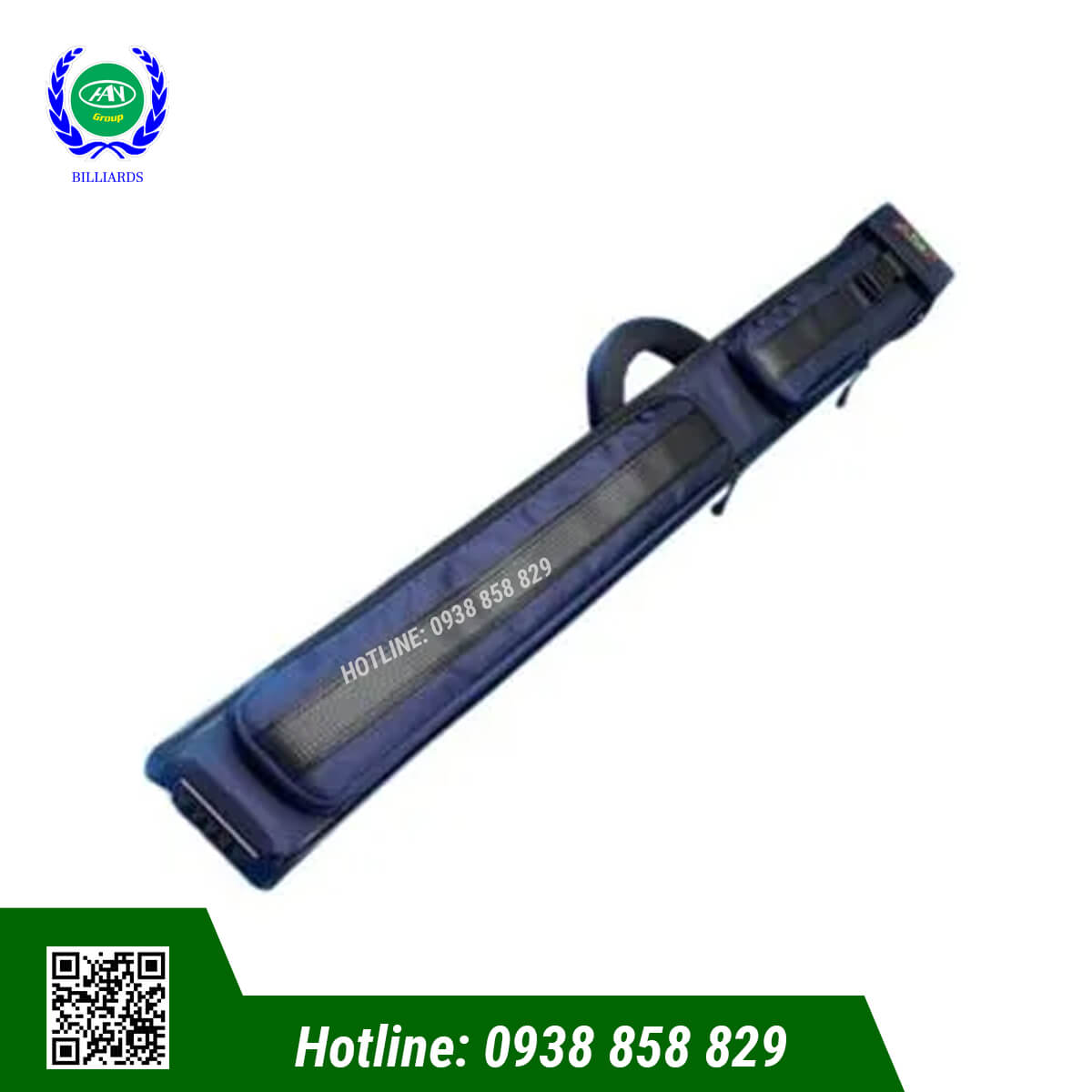 BAO ĐỰNG CƠ BIDA APLUS 2X3 CỨNG - MÀU XANH ĐEN AURORA