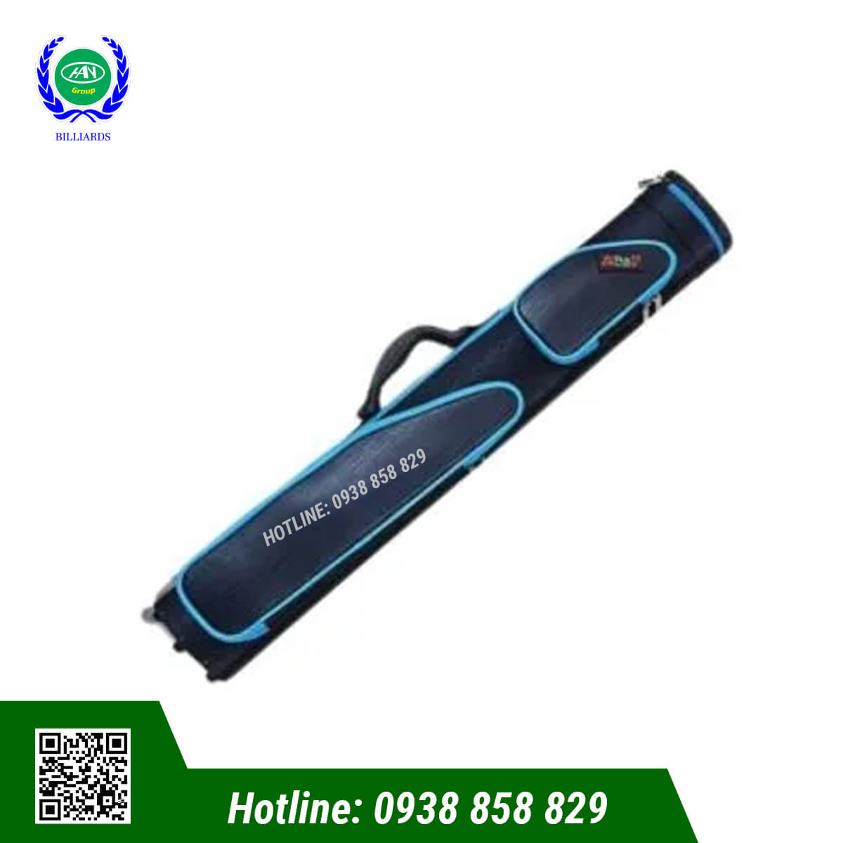 BAO ĐỰNG CƠ BIDA APLUS 2X4 CỨNG - MÀU XANH