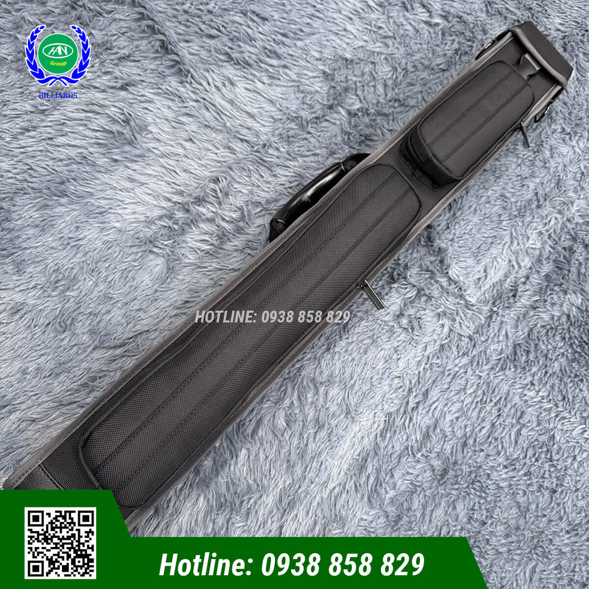 BAO ĐỰNG CƠ BIDA VẢI 2X3 - MÀU ĐEN