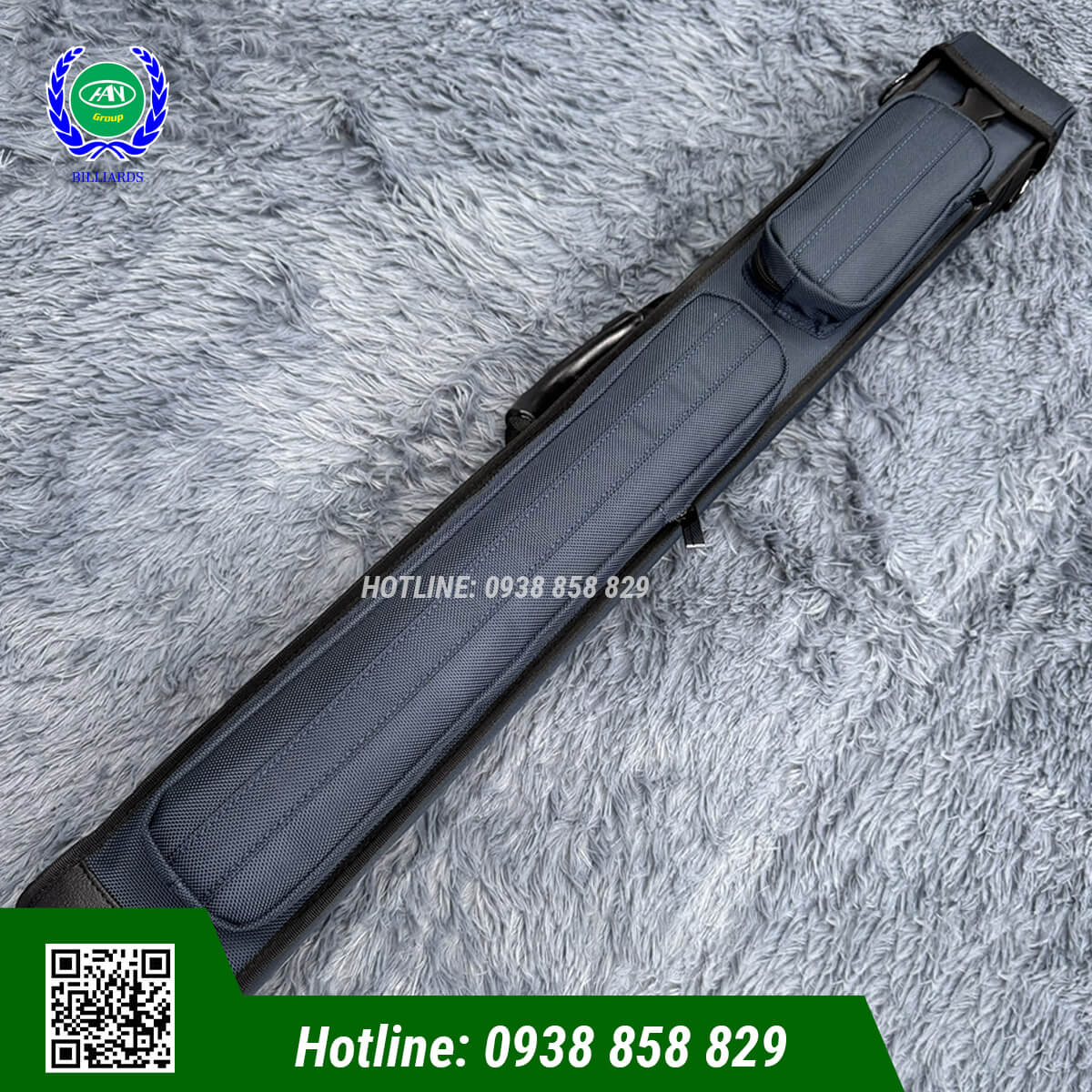 BAO ĐỰNG CƠ BIDA VẢI 2X3 - MÀU XANH