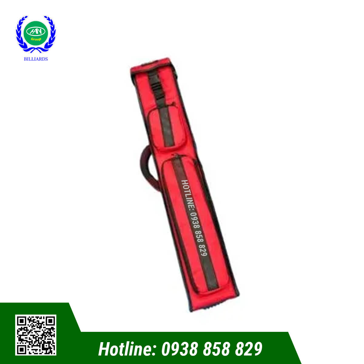 BAO ĐỰNG CƠ BIDA APLUS 3X5 CỨNG - MÀU ĐỎ