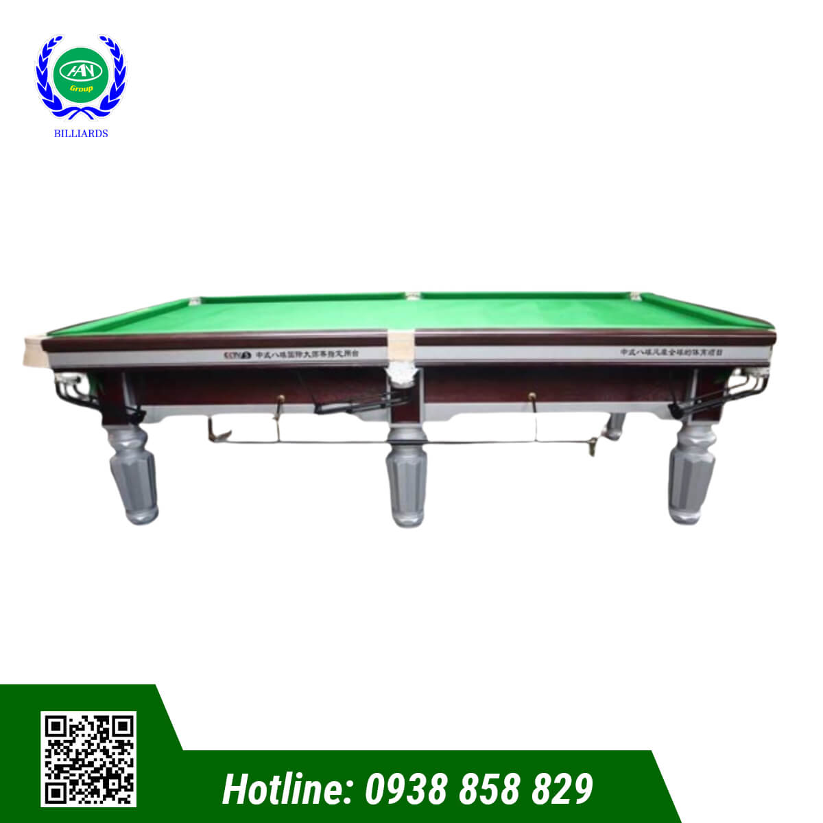 BÀN BIDA LỖ/POOL NHẬP KHẨU - MÀU BẠC