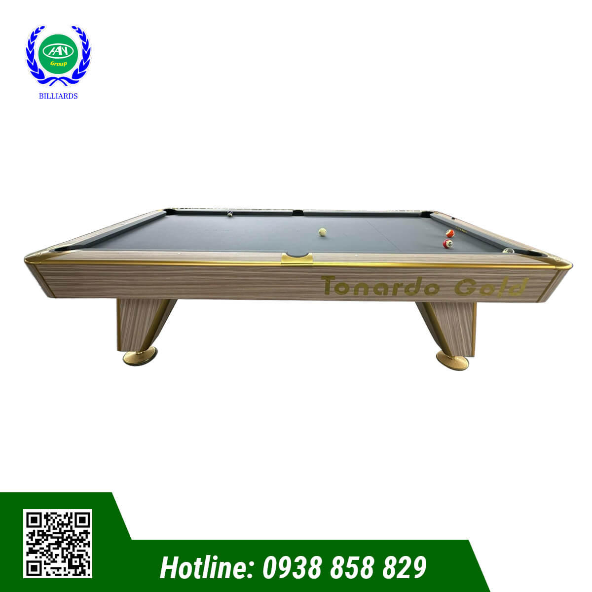BÀN BIDA LỖ/POOL TONARDO GOLD 9024