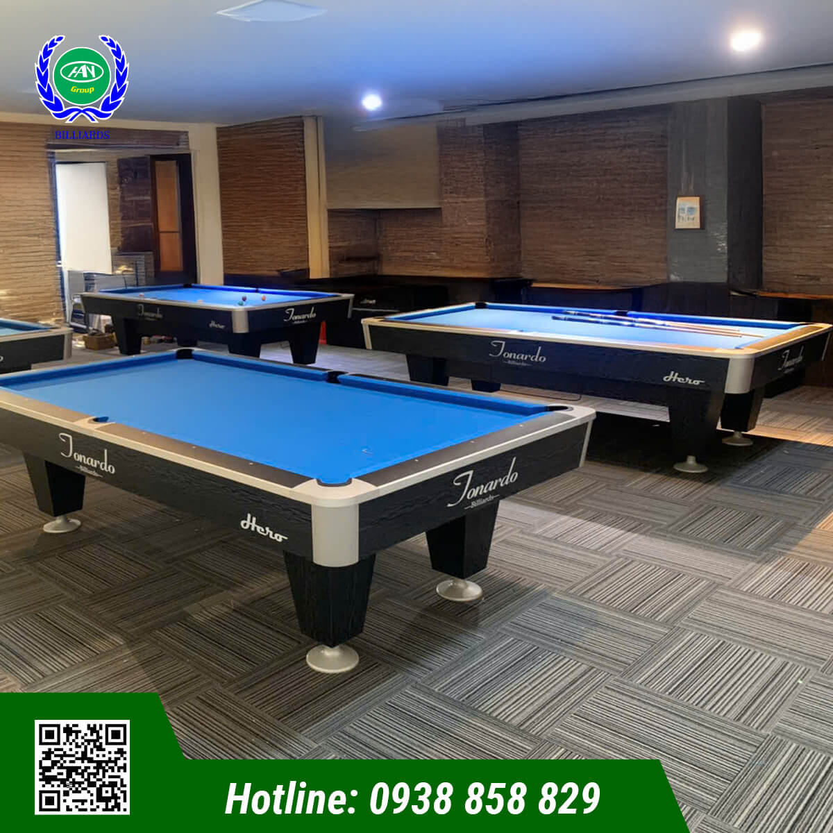 BÀN BIDA LỖ/POOL TONARDO HERO