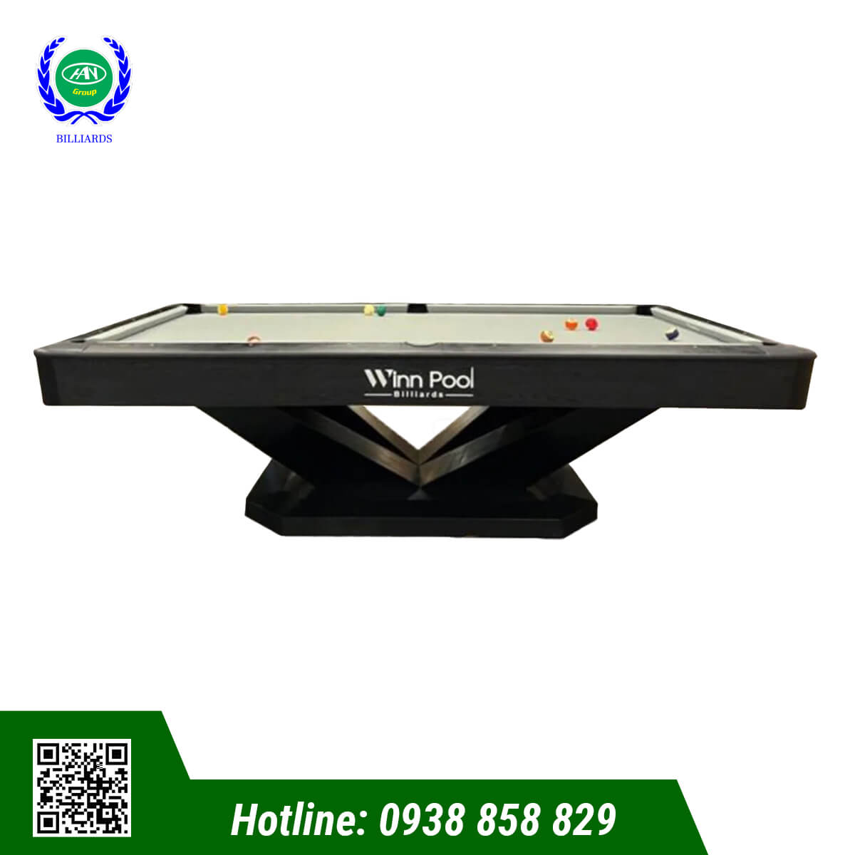 BÀN BIDA LỖ/POOL WINNPOOL DARK ANGEL