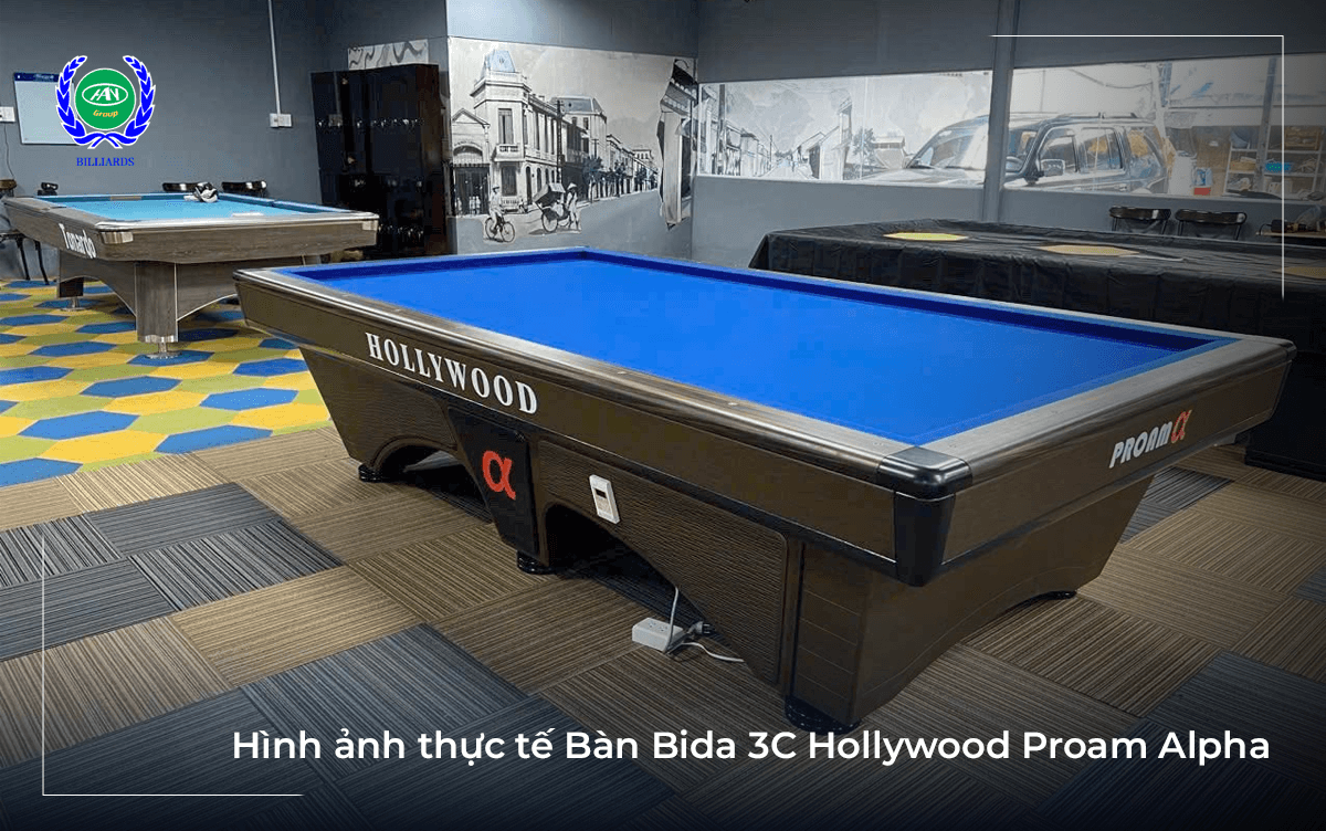 Mẫu bàn bida 3C Hollywood Proam Alpha tại CLB Bida