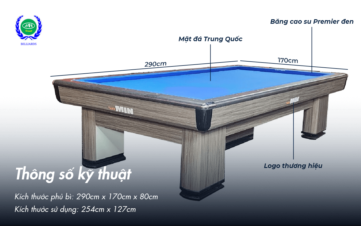 thong so ky thuat ban bida libre