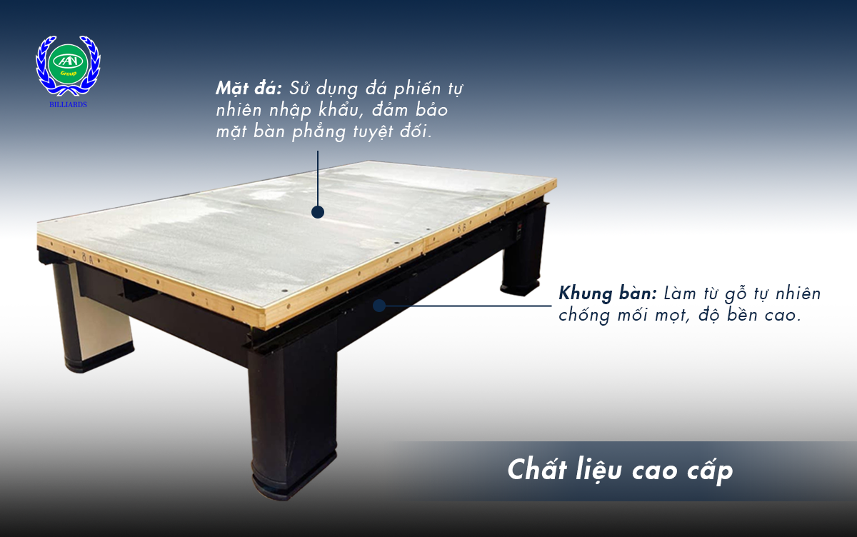 khung bàn và mặt đá của bàn bida 3c min innovation 2022