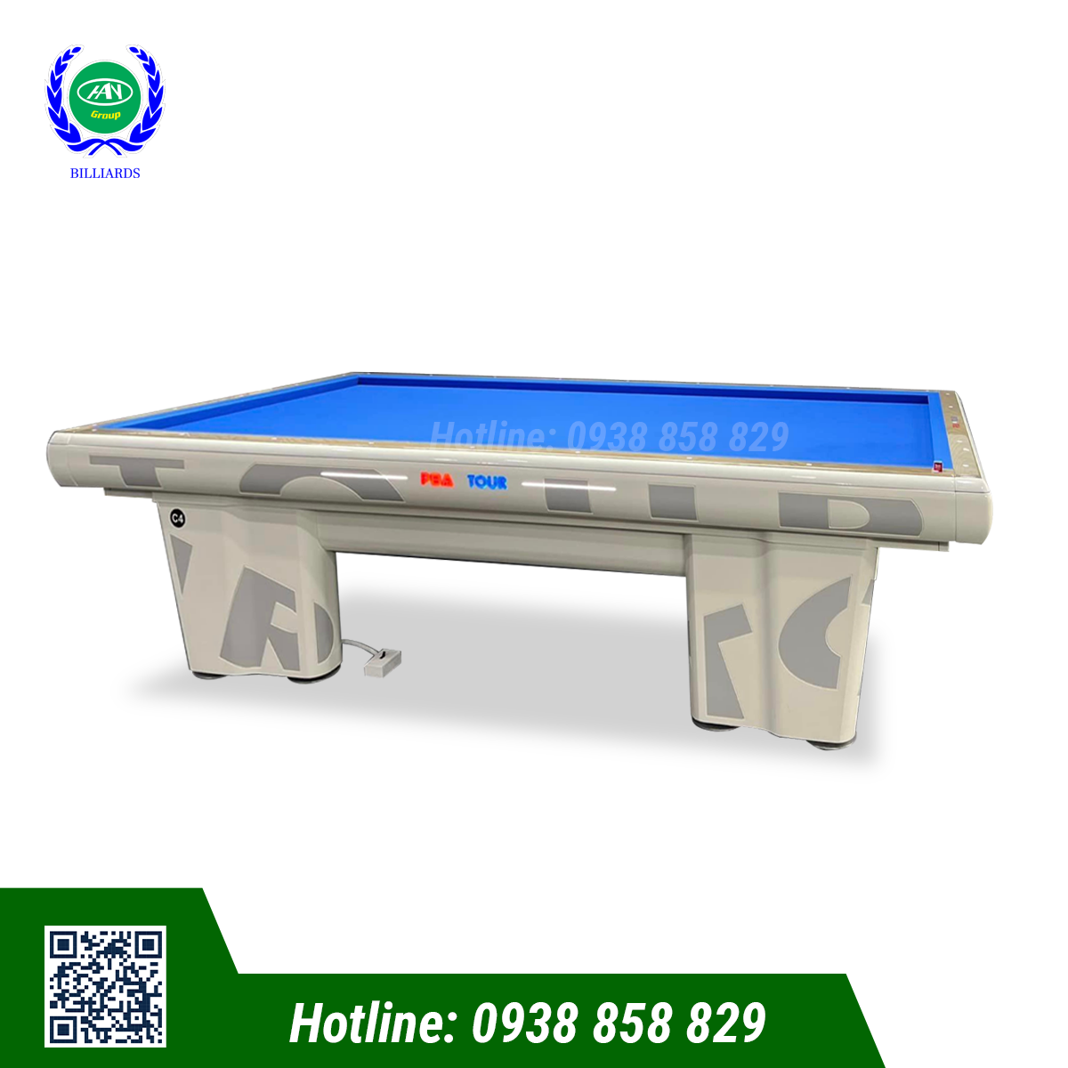 BÀN BIDA 3C FROMM PBA TOUR PRO 3.0 TABLE (Trắng)