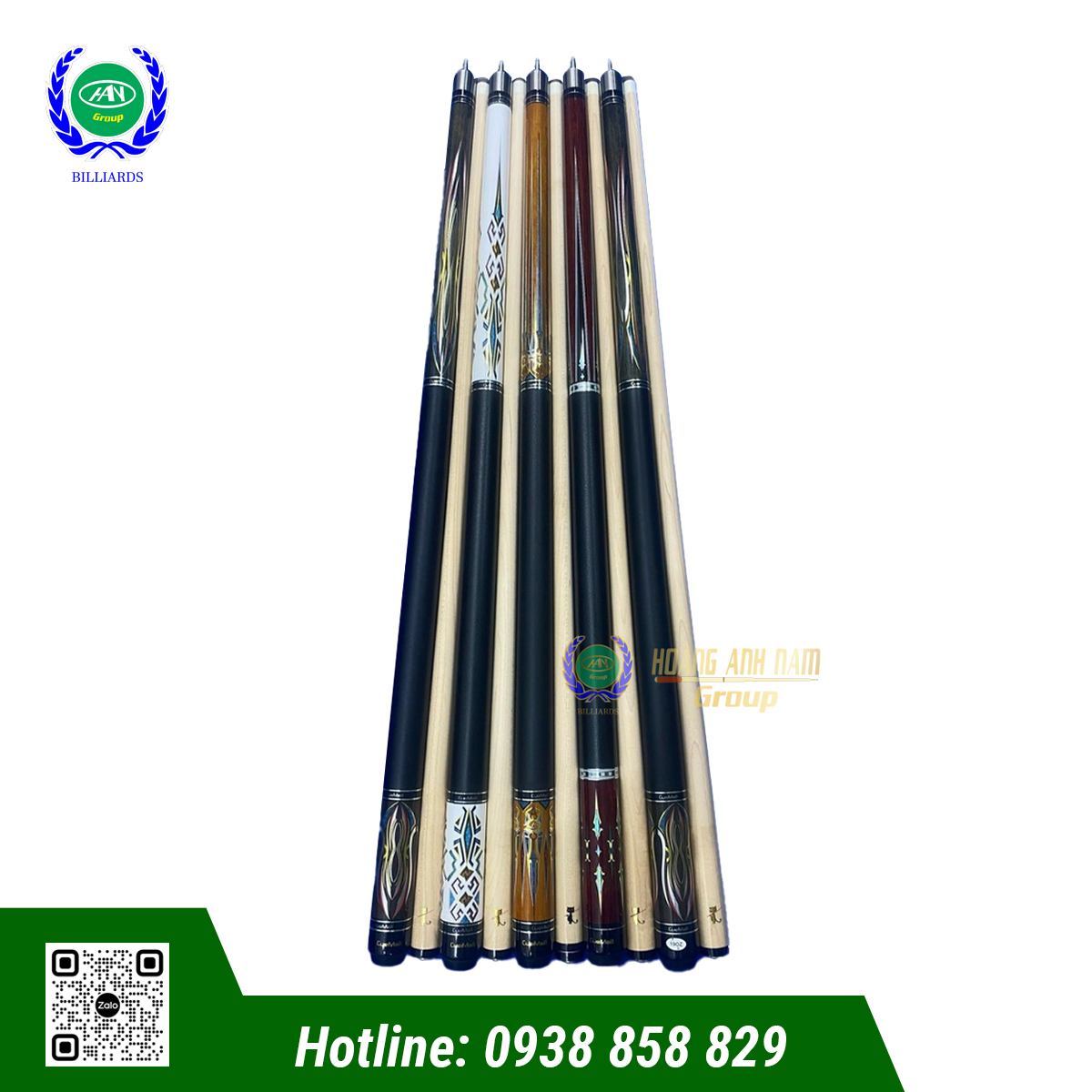 CƠ BIDA LỖ/POOL CUEMALL 12.8li