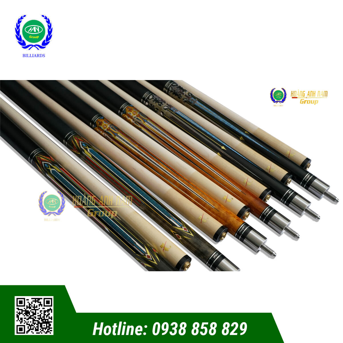 CƠ BIDA LỖ/POOL CUEMALL