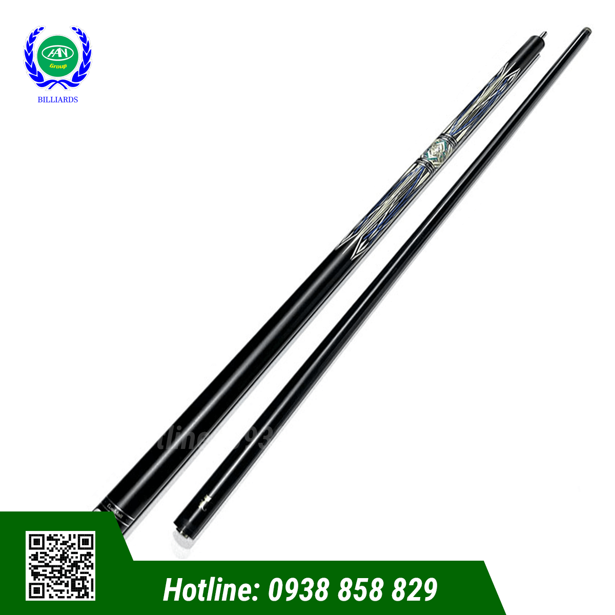 CƠ BIDA LỖ CUEMALL PHỦ CARBON