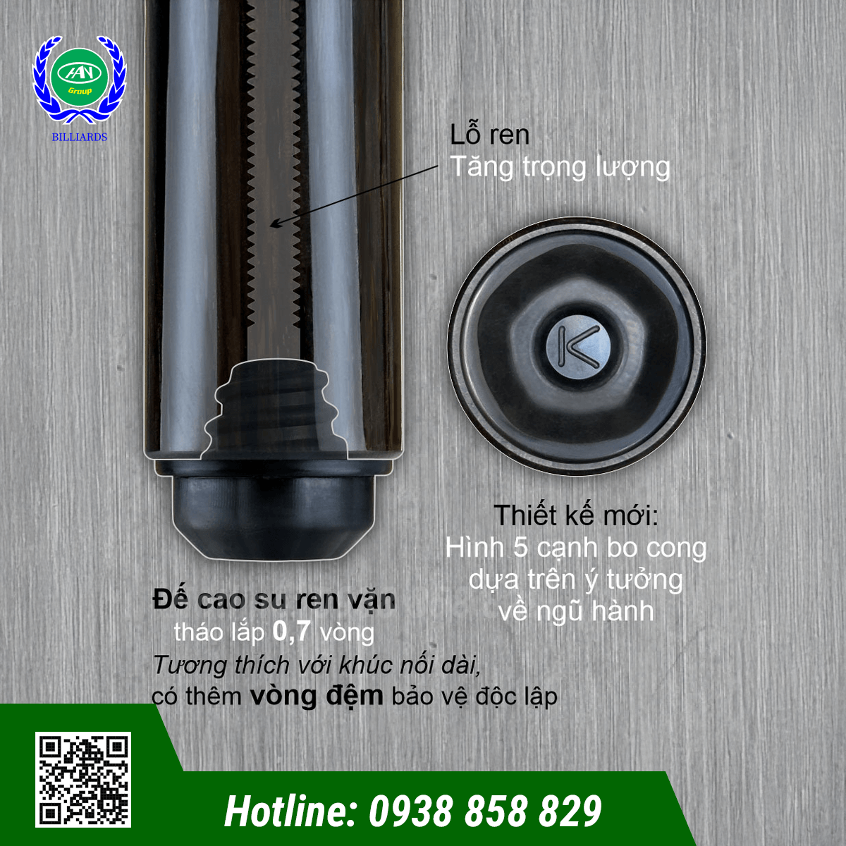 CƠ BIDA LỖ POWER LIGHT GR 2 HANC10