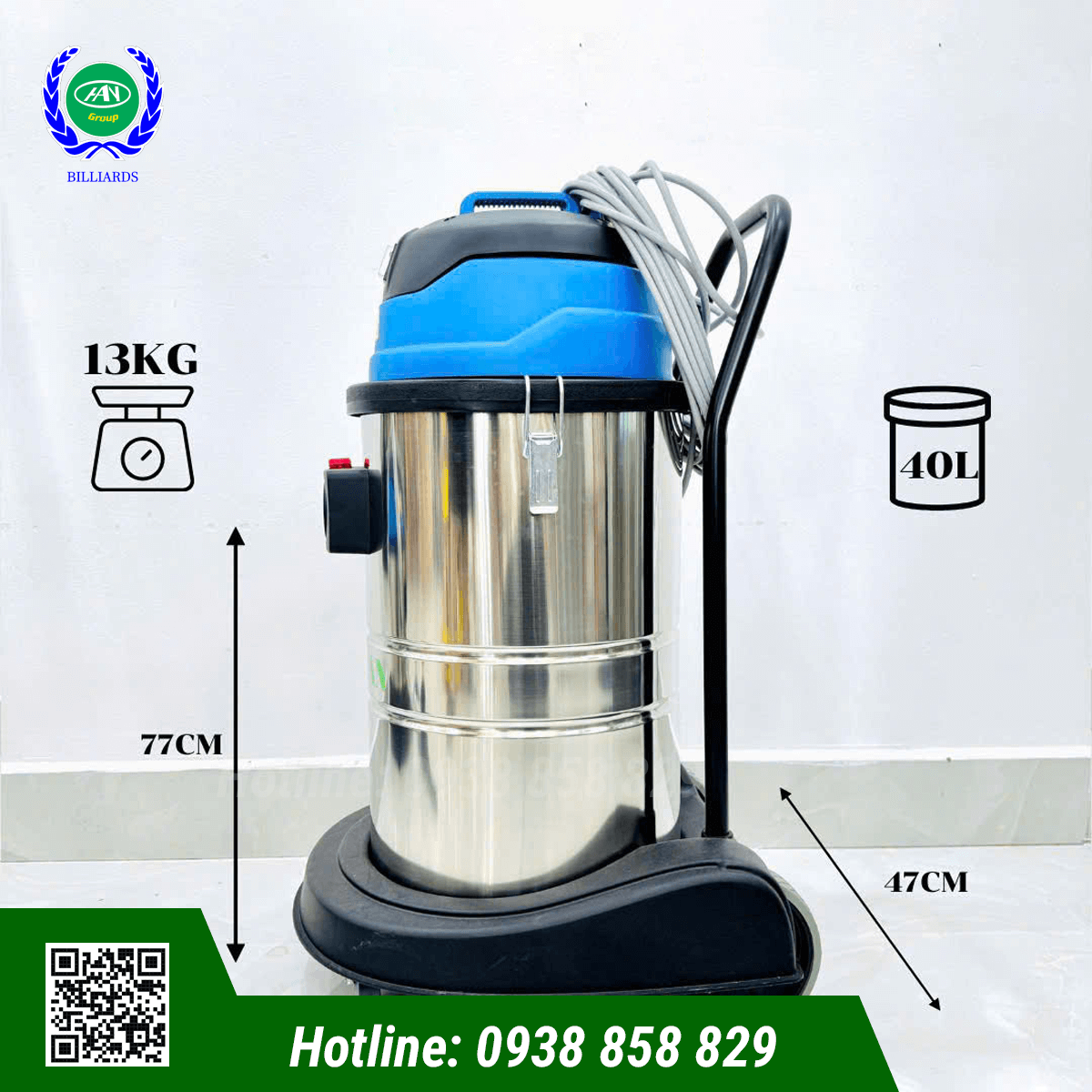 MÁY HÚT BỤI CÔNG NGHIỆP HICLEAN HC 40CE