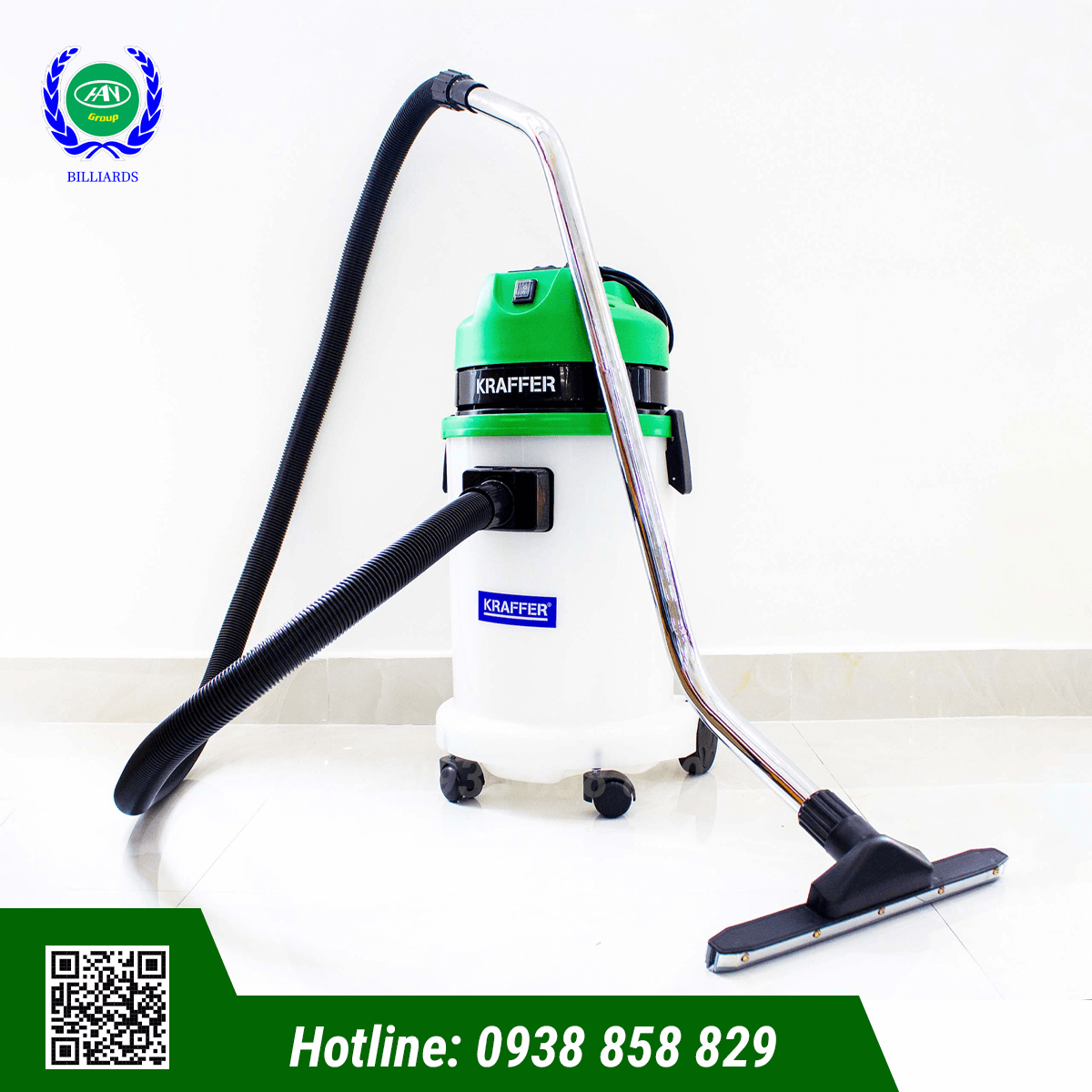 MÁY HÚT BỤI KRAFFER KF130 THÙNG NHỰA