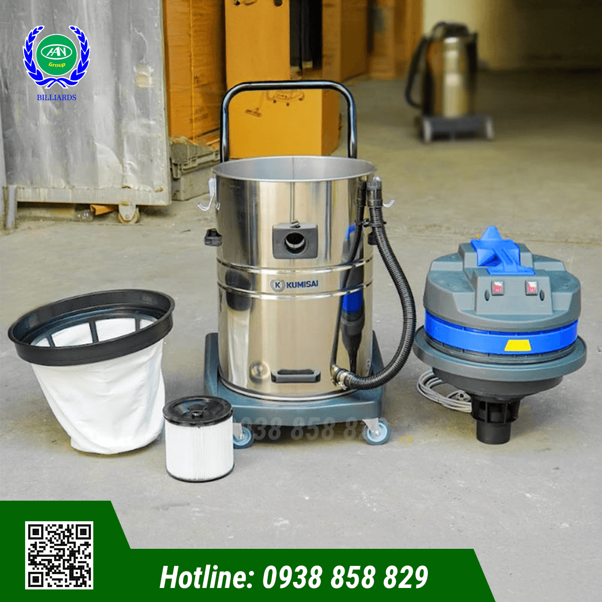 MÁY HÚT BỤI CÔNG NGHIỆP KUMISAI KMS70H - HEPA