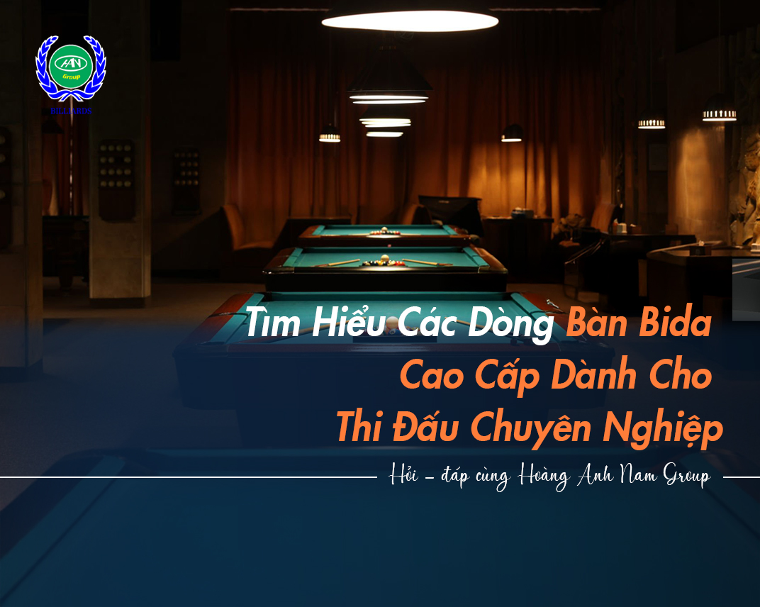Tìm Hiểu Các Dòng Bàn Bida Cao Cấp Dành Cho Thi Đấu Chuyên Nghiệp